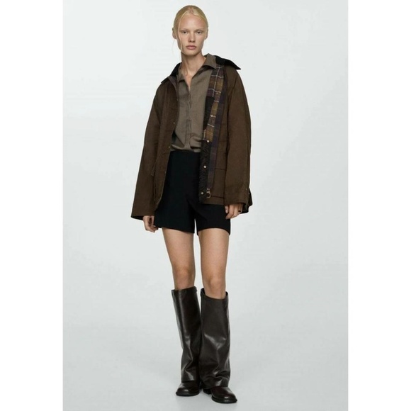 Mango Niagara Waxed Cotton Jacket NWT - Picture 11 of 15